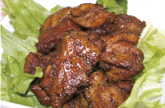 チキンのバルサミィアップル煮